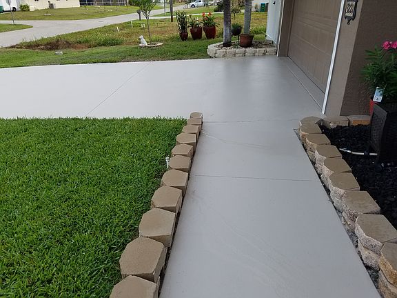 Stained Driveway/Sidewalk 