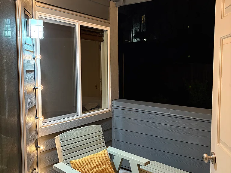 Balcony at night