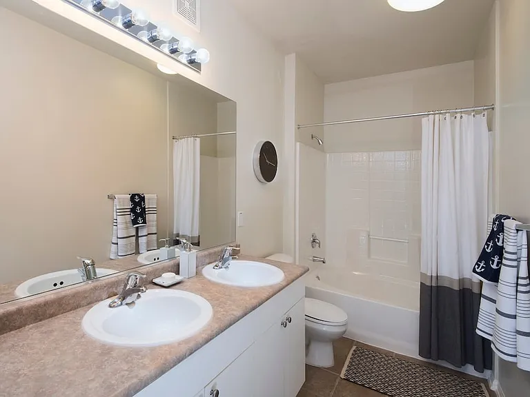 Classic Package I baths with dual vanity