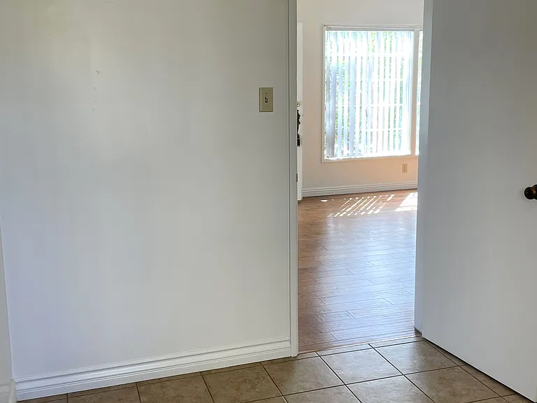 From Breakfast nook - View to living area.