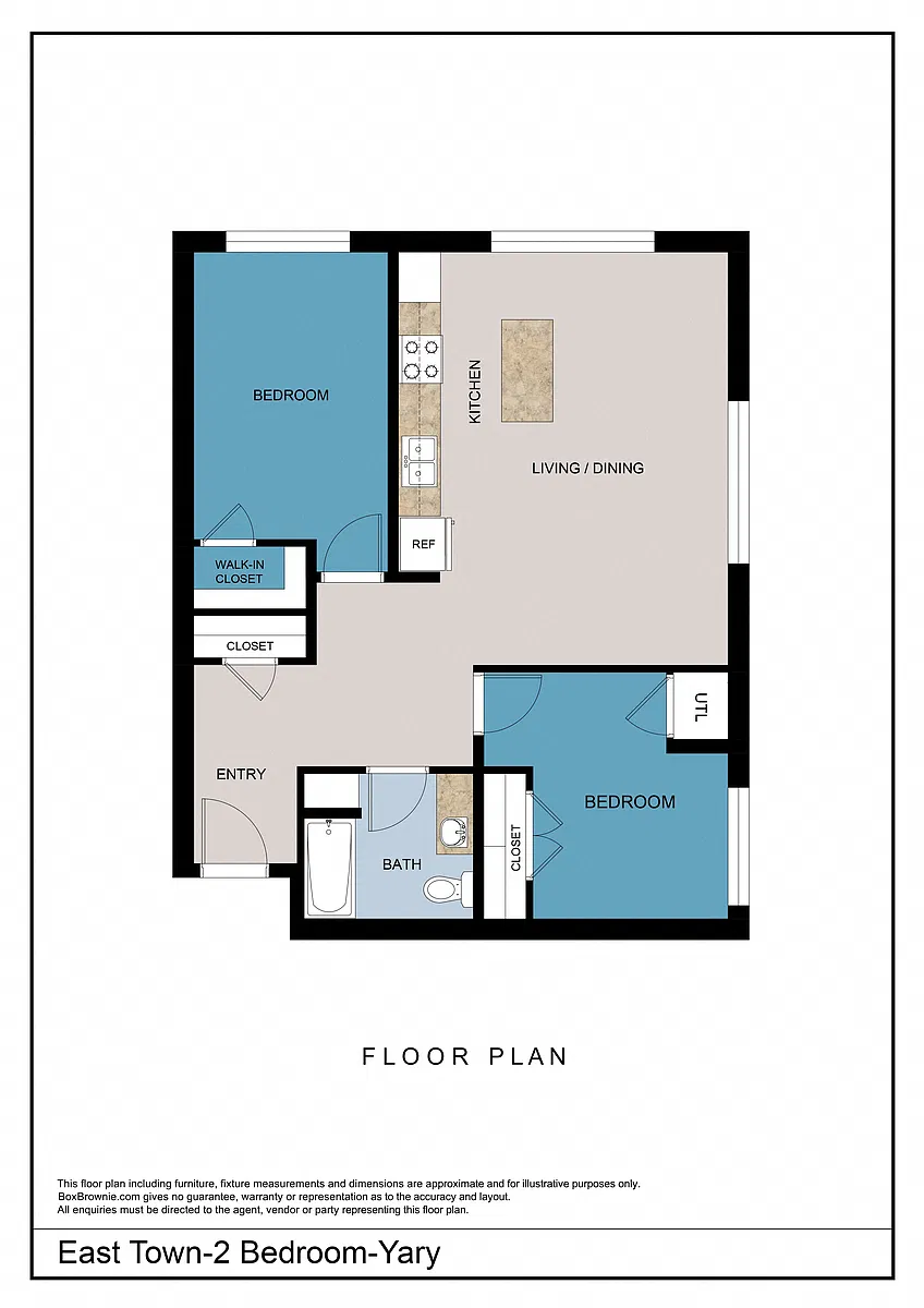 Floor plan Yary - 2 Bedroom
