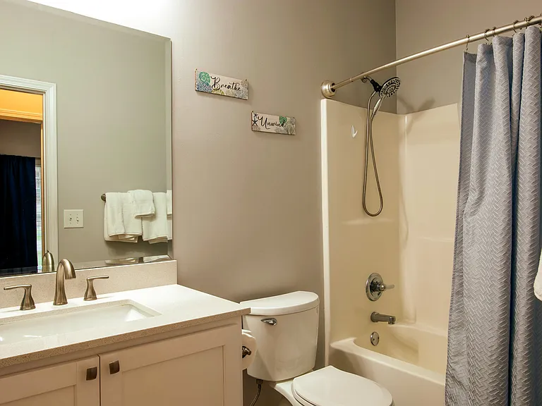 Bathroom #2 - Hallway. Combo shower/tub
