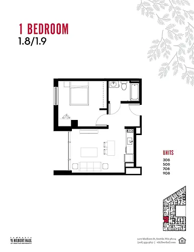 Floor plan One Bedroom