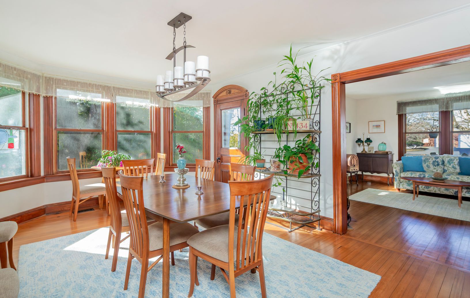 Formal Dining Room with Door to Porch