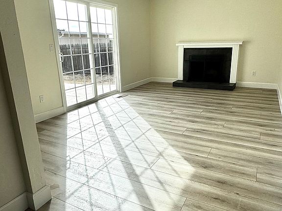 Family room with fireplace