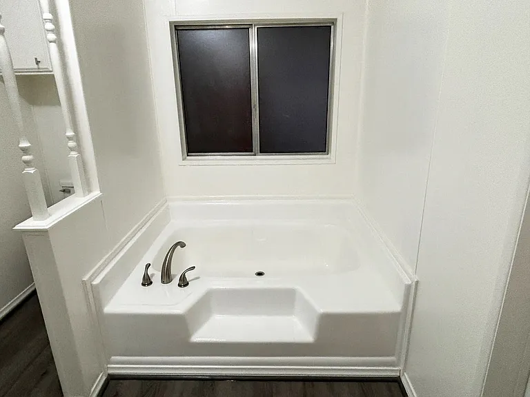 Relaxing sunken tub.