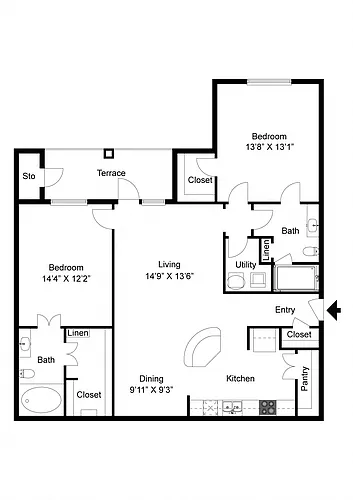 Floor plan B4