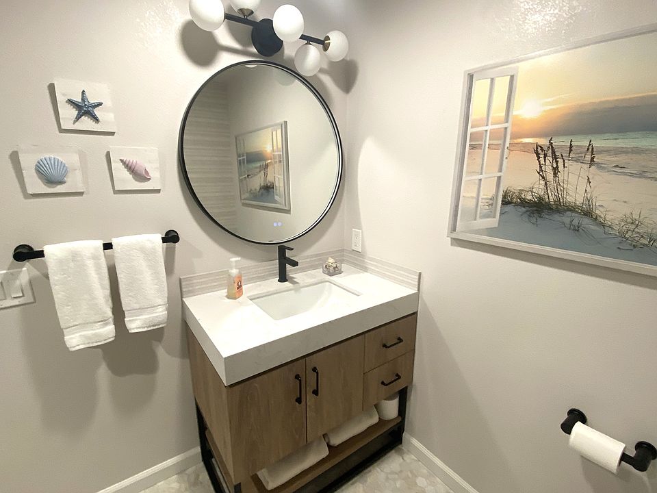 brand new modern vanity features plug ins within cabinets