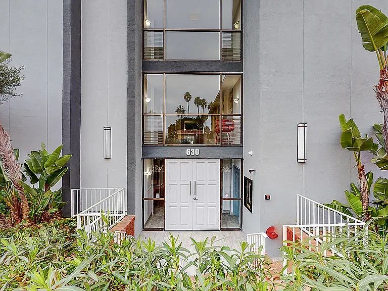 A tasteful exterior and entryway.