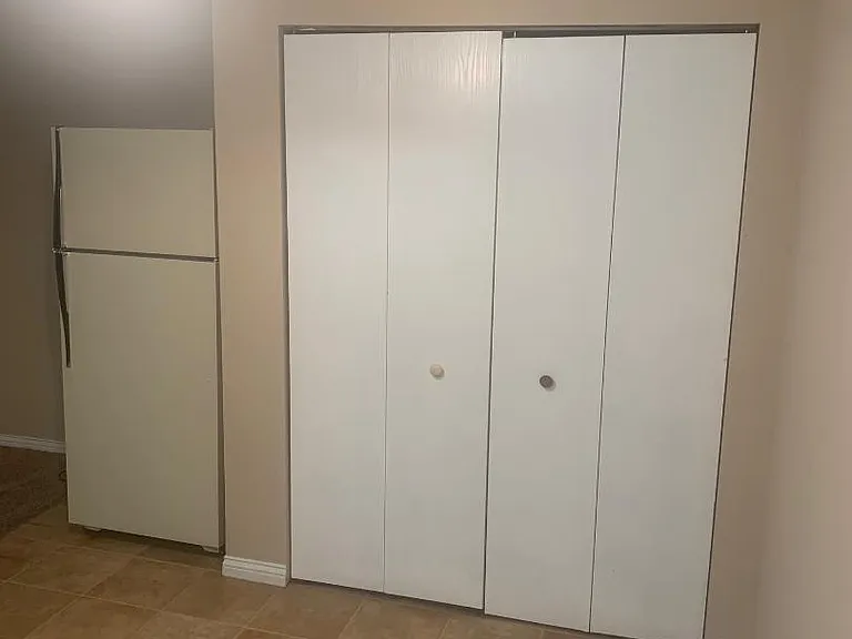 Laundry area attached to kitchen