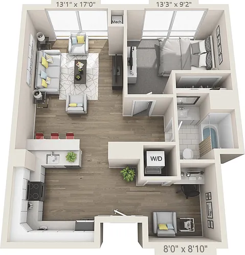 Floor plan Parkview 304