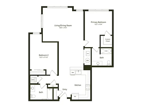 Floor plan B10 - 2X2