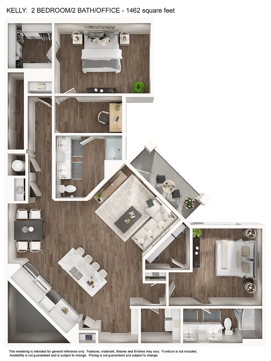 Floor plan 2x2 Kelly
