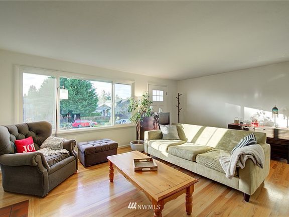 Large living room with hardwood floors