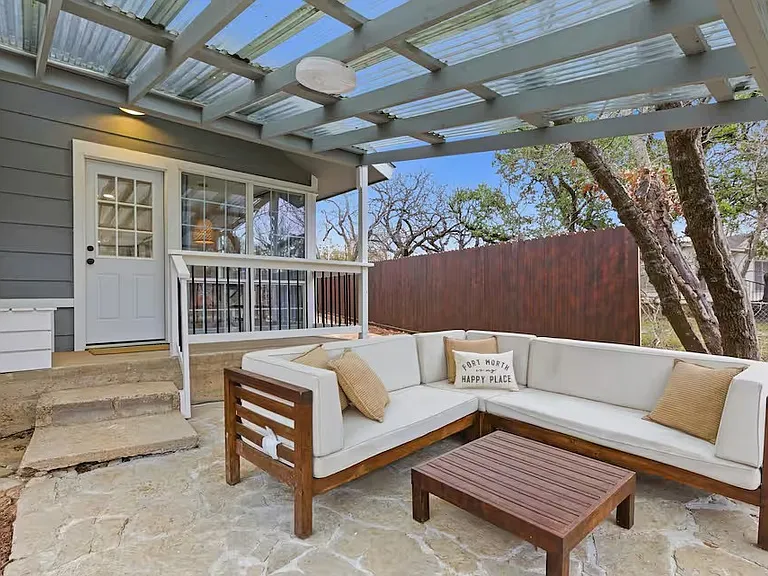 Covered back porch