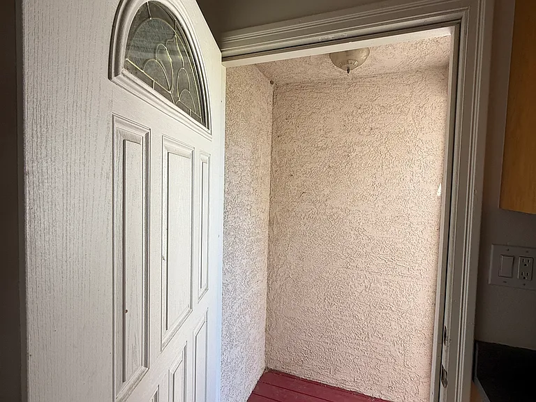 Back door in kitchen