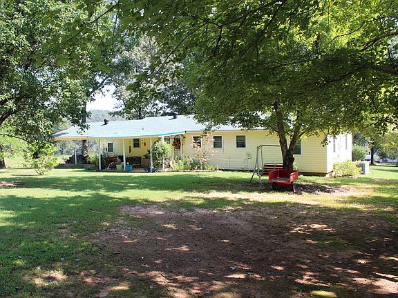 Backyard view of home.