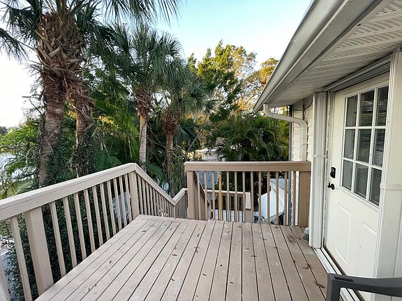 Deck and entrance.