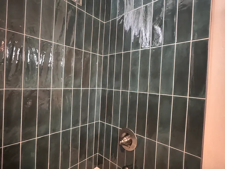 Custom tile shower surround