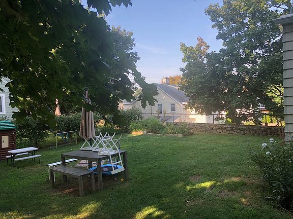 Large private backyard