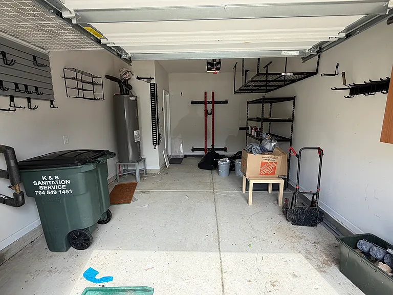 Garage with storage options