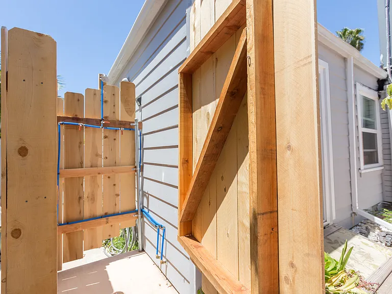 common area - hot water outdoor shower