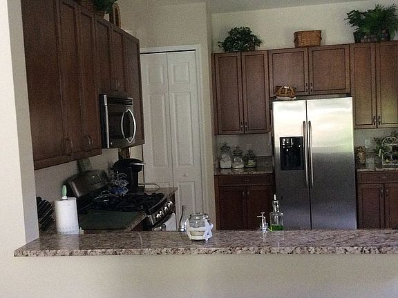 View into kitchen