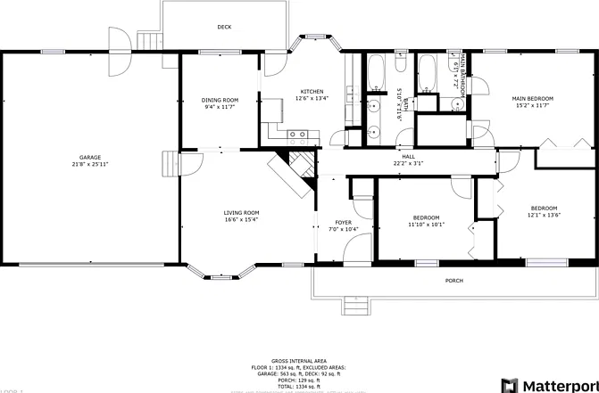 3 bed, 2.0 bath, 1334 sqft, $1,645 — Photo 2