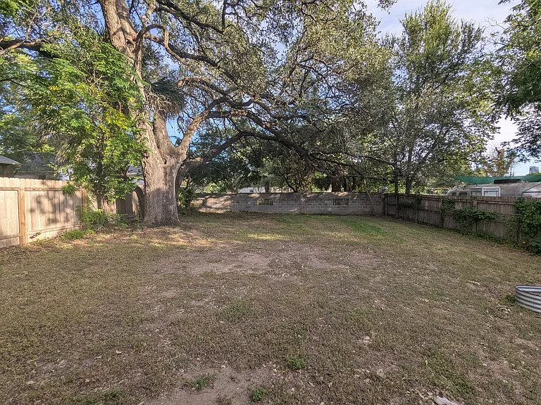 large backyard