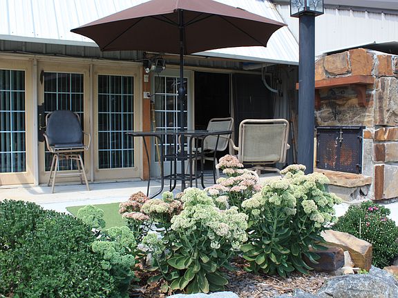 PATIO AND  PORCH=FIREPLACE 
