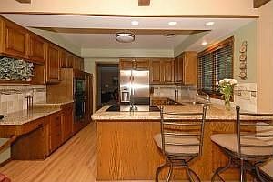 Kitchen With Snack Bar