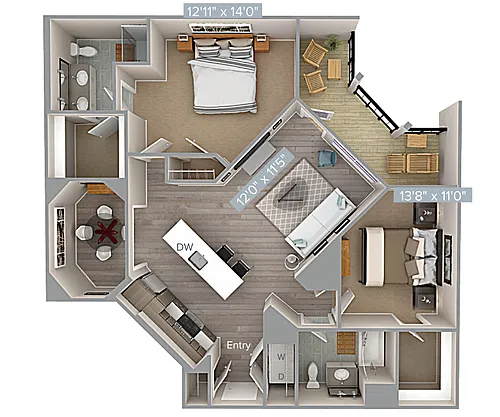 Floor plan B6-1194-U