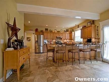 Kitchen Looking In From The Den - Large Bar