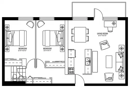 Floor plan 302