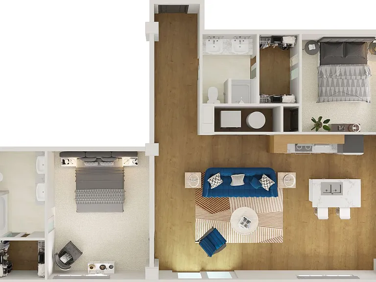 7A floor plan Overlook at RiverPlace