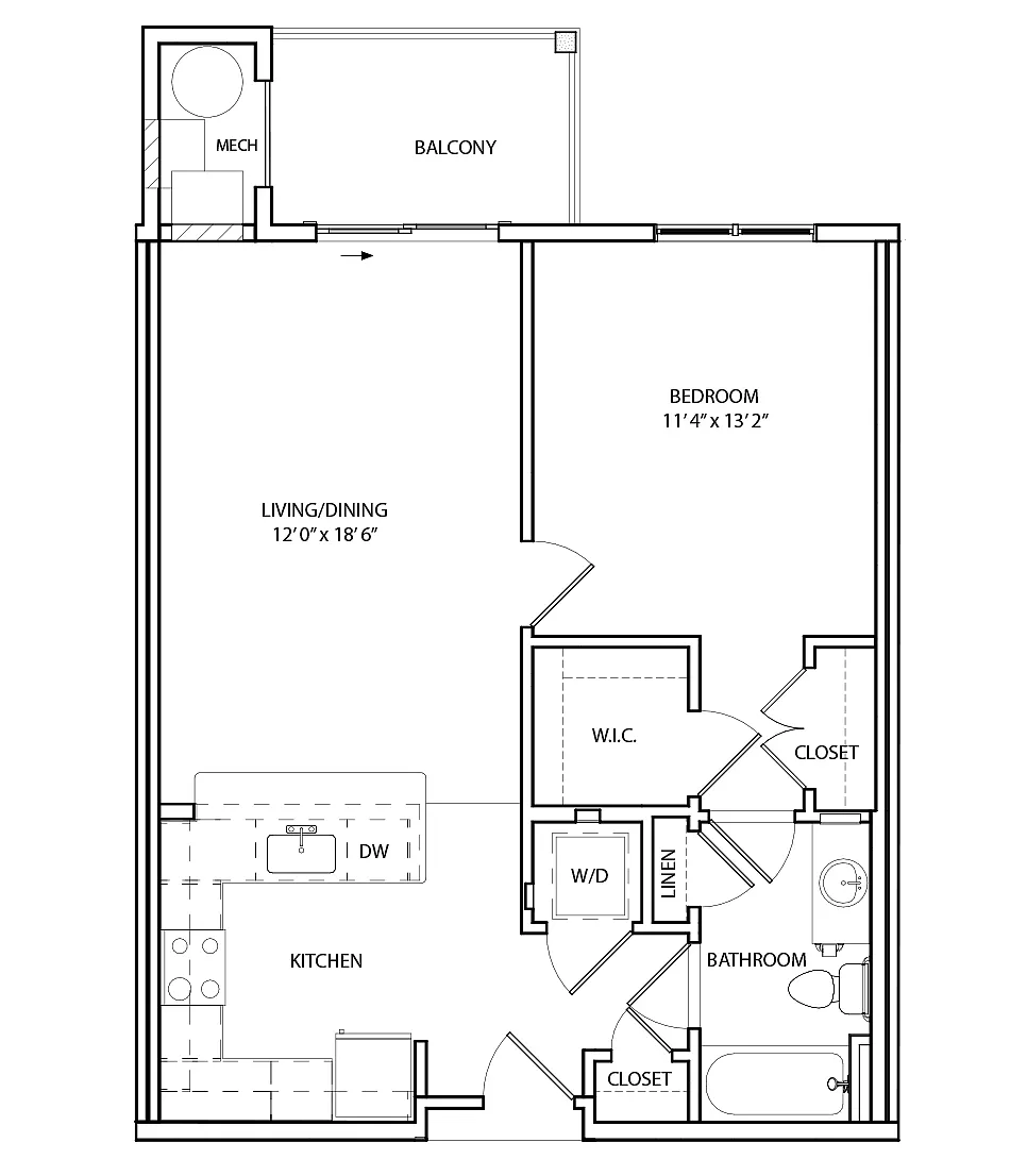 Floor plan A1B
