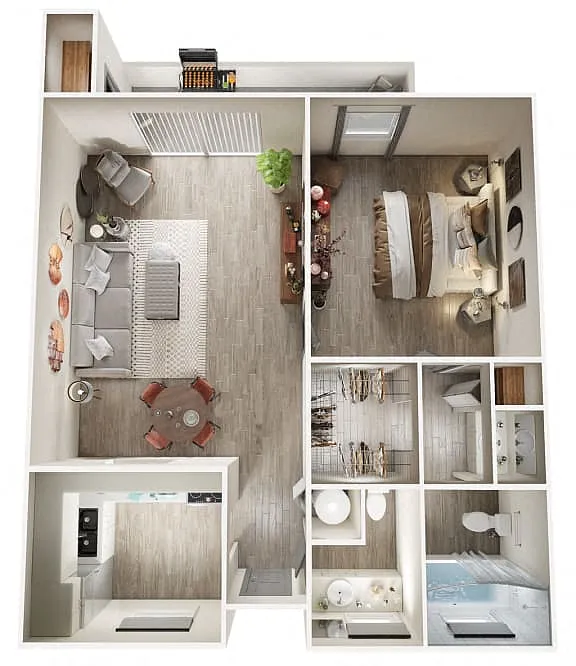 Floor plan 1X15