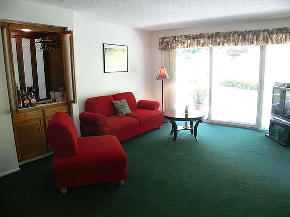 Wet bar and fireplace in family room