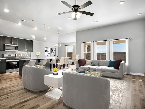 Living Room, Kitchen Breakfast Area