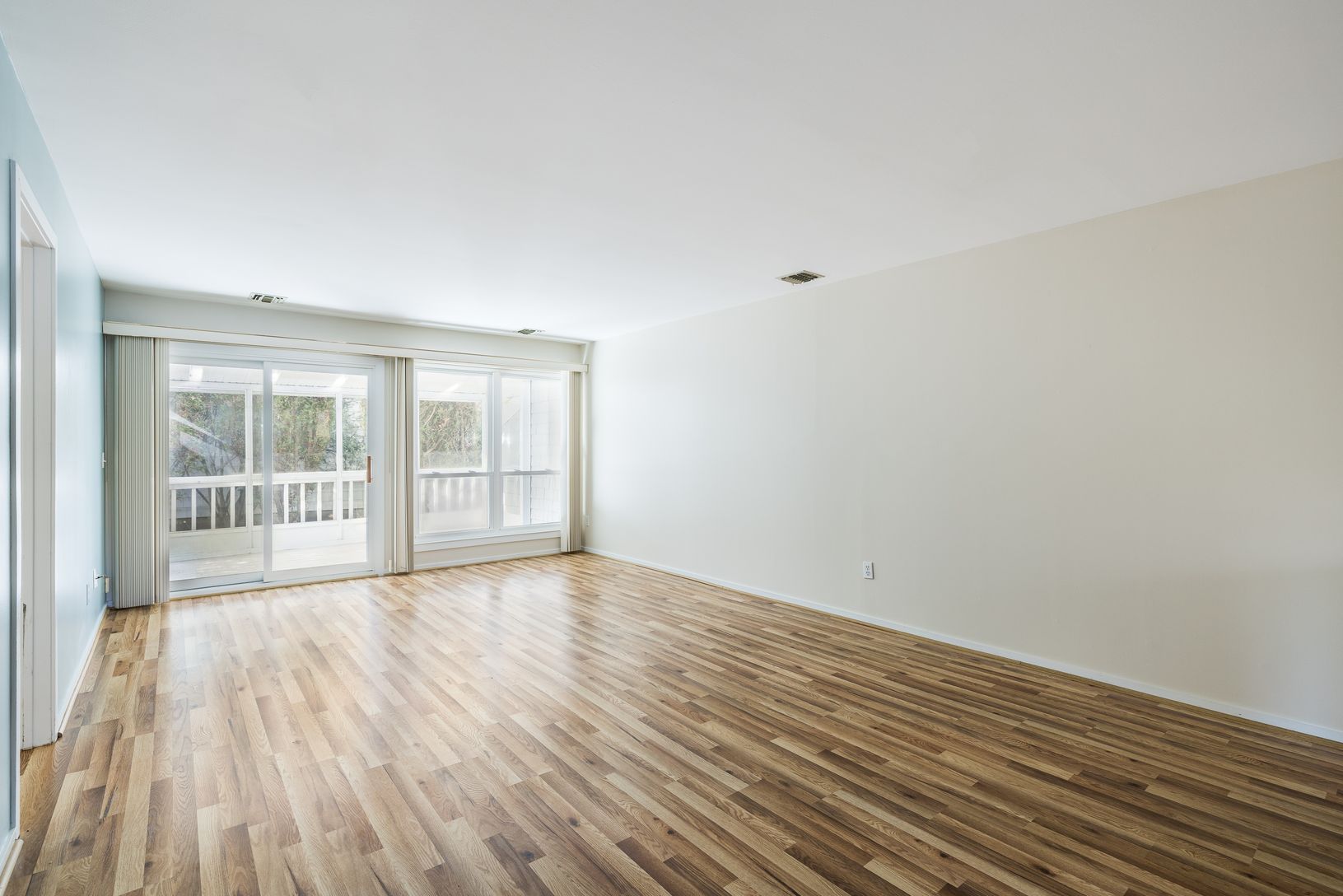  Living Space with sliders to covered porch