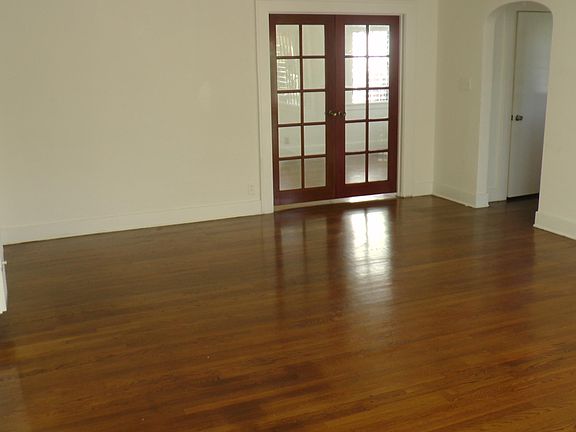Living room with french doors to dining room