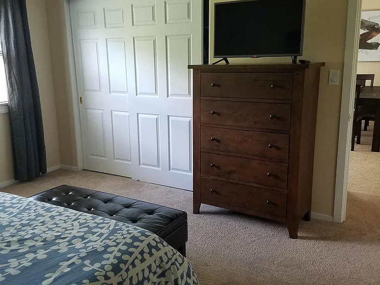 Closet in master bedroom