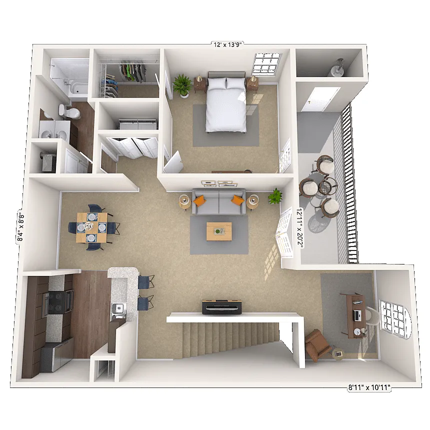 Floor plan Braxton with Study