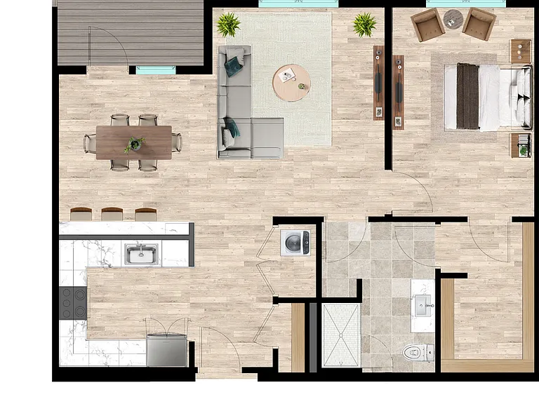 A19 One Bedroom A19 One Bedroom