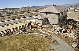 Part of backyard
