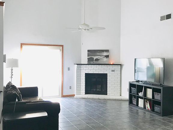 Ample space provided in the living room. High ceilings and an abundance of natural light.