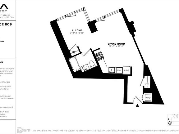 2nd image of 625 W 57th St APT 809
