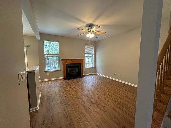 Family room with gas fireplace
