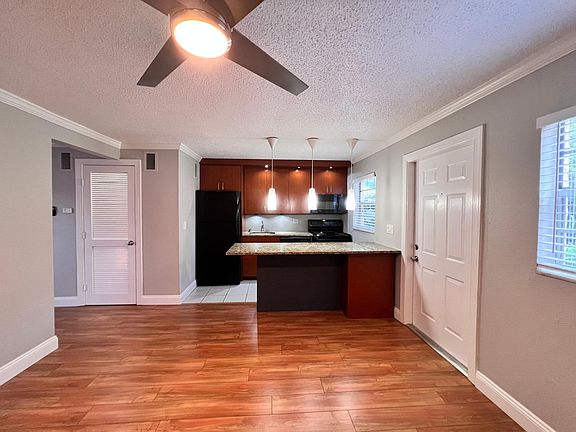 Kitchen is open to living space