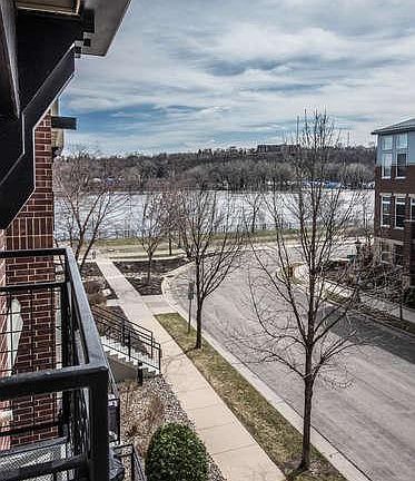View of Mississippi from balcony off master bedroom